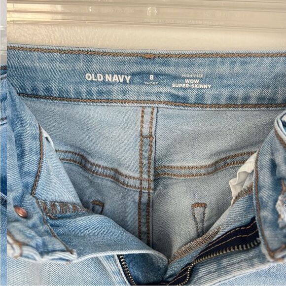 Old Navy High-Waisted Wow Rockstar Super-Skinny Jean - Size 8 Petite - Picture 9 of 12